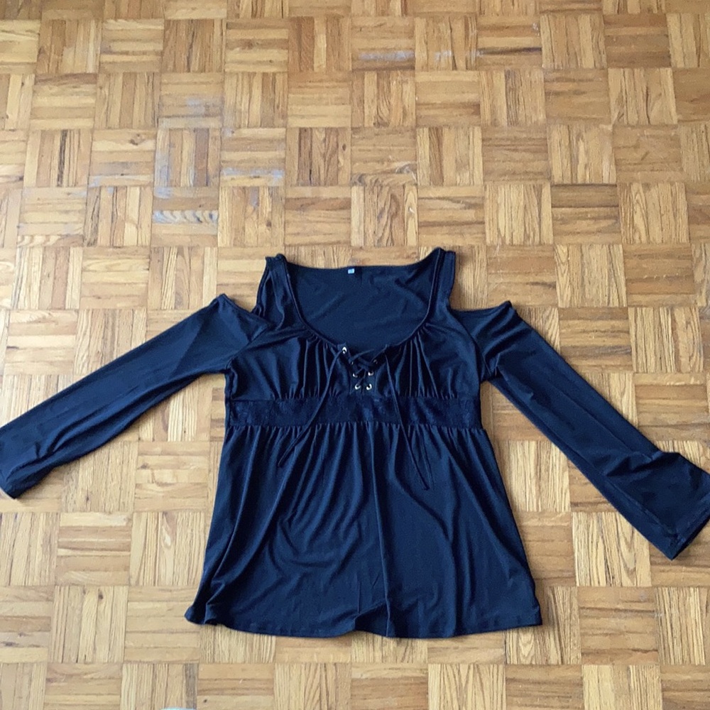 Black Long Sleeve Top